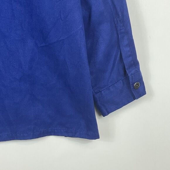 Chico's Indigo‎ Suede Feel Long Sleeve Button Front Blouse Shirt Womens 3 XL 16 - Picture 6 of 7